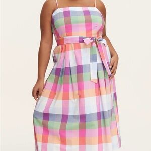 Kate Spade New York x Target Colorful Plaid Maxi Dress